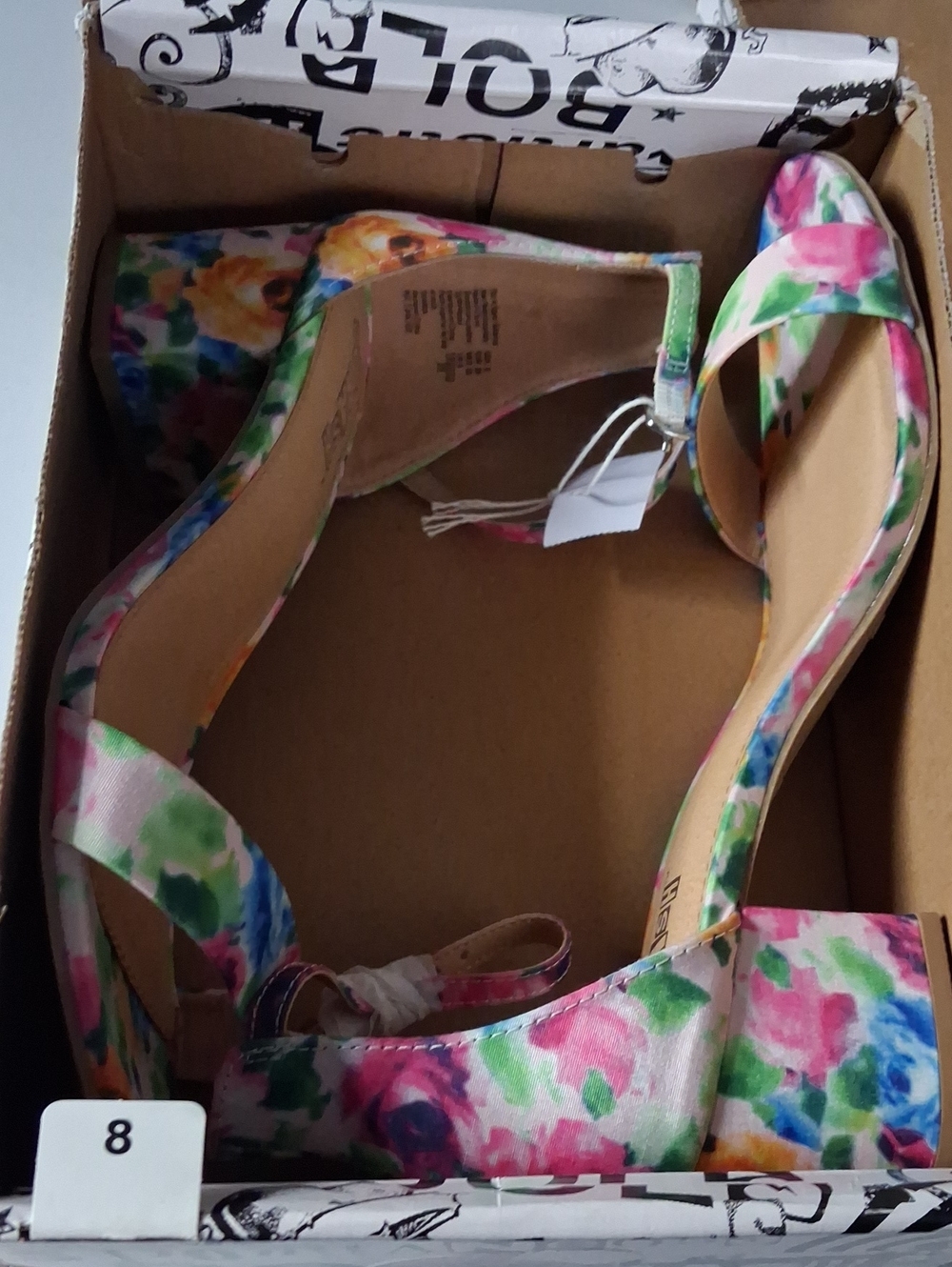 Brash Floral Multicolor Block Heel Sandals